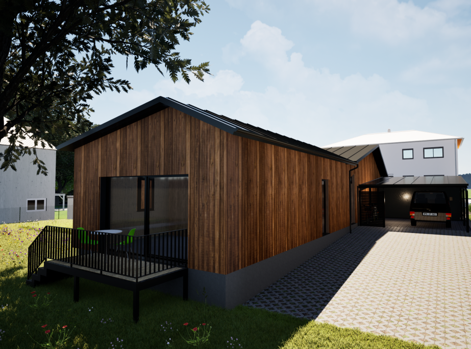 Architektur Visualisierung Holzhaus Architektur Visualisierung Holzhaus