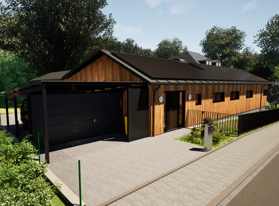 Architektur Visualisierung Holzhaus Architektur Visualisierung Holzhaus