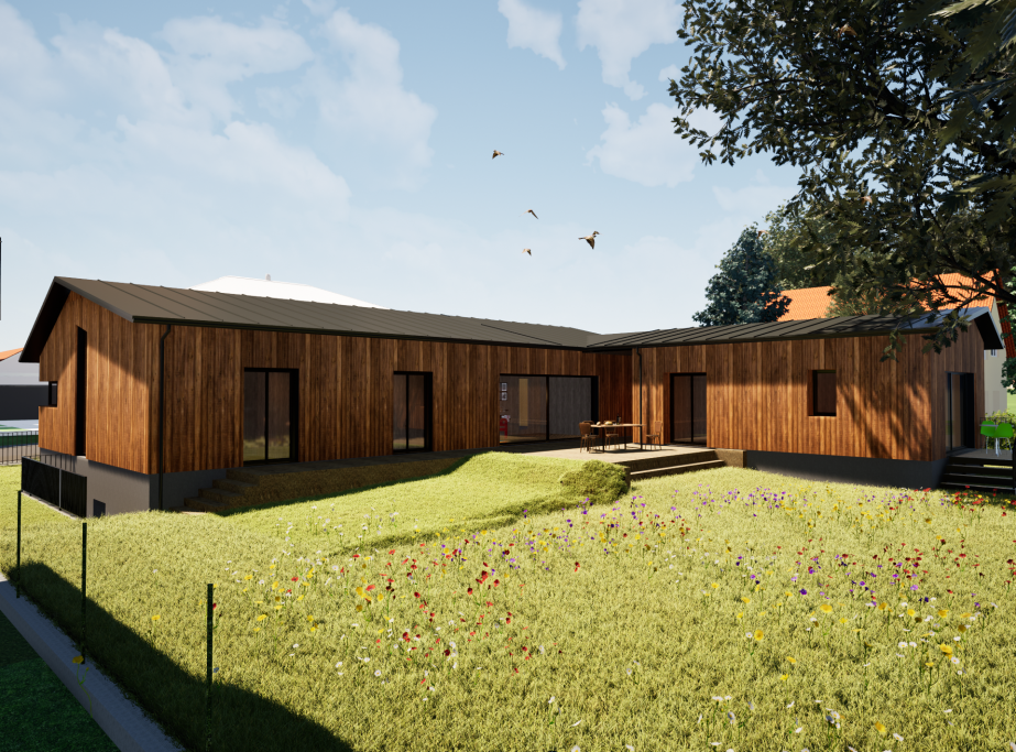 Architektur Visualisierung Holzhaus Architektur Visualisierung Holzhaus
