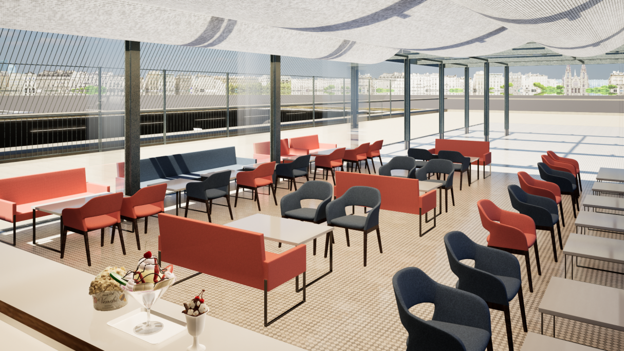 Visualisierung Airport-Café Visualisierung Airport-Café