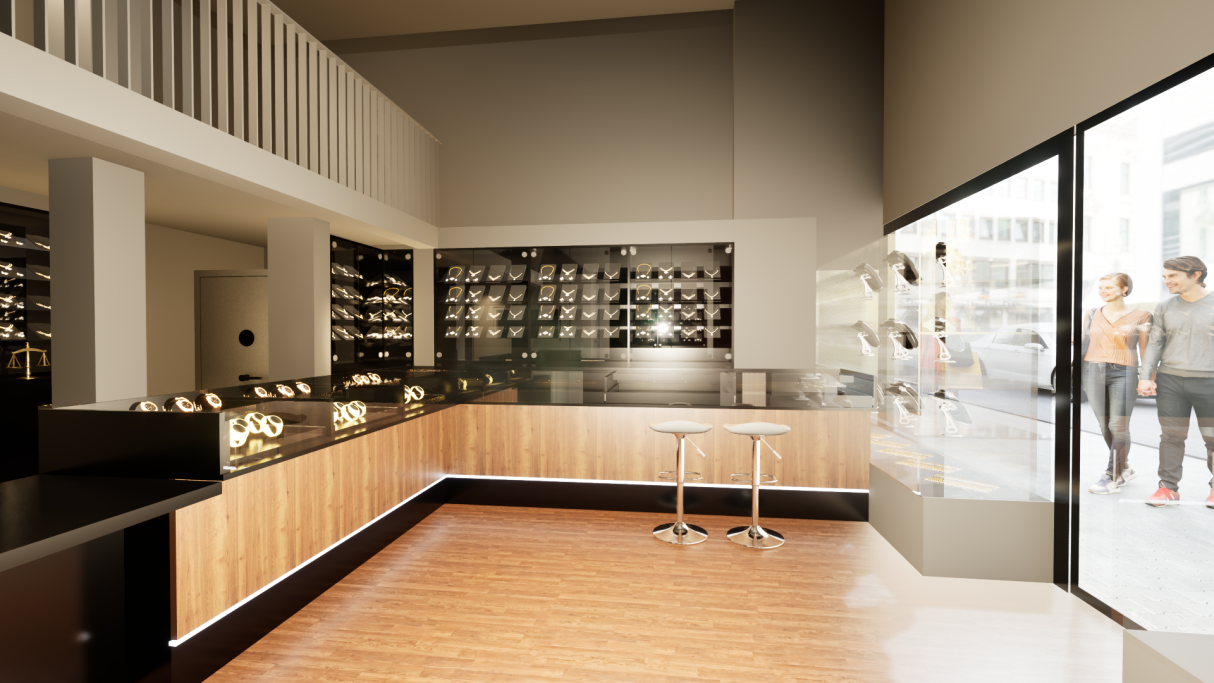 Visualisierung Ladenbau Juwelier Visualisierung Ladenbau Juwelier